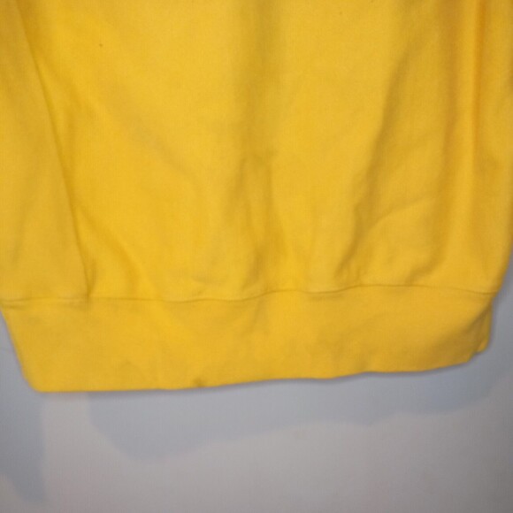 Vintage‎ Champion Logo Pullover Reverse Weave Yellow Hoodie M - Picture 13 of 14